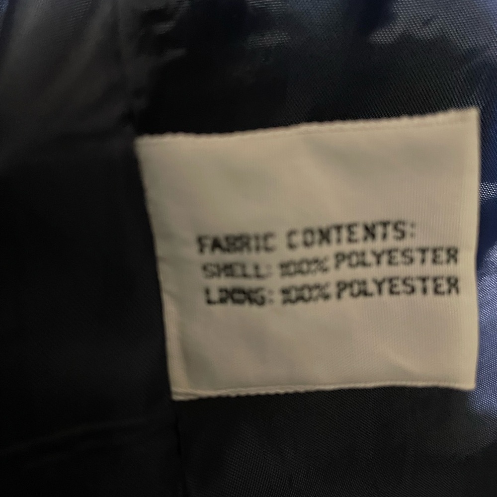 The Water’s Edge Navy Trench Coat with Belted Waist and A-line Silhouette - Picture 6 of 7